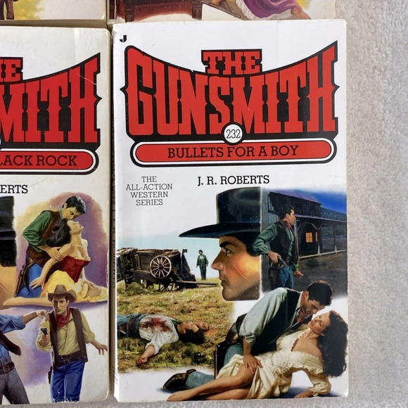 Vintage  The Gunsmith All Action Western Romance Novel x4 - Picture 4 of 14